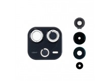 Стекло камеры для Xiaomi Redmi Note 14 4G (24117RN76O/24117RN76G ) в сборе с рамкой Черный