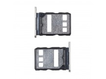 Держатель SIM для Huawei Nova Y72/Y72S/Y63 (MGA-LX3/GFY-LX1) Серебро