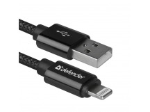 USB кабель ACH01-03T PRO USB2.0 Черный, AM-LightningM, 1m,2.1A