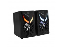 Акустическая 2.0 система Solar 6 6Вт, подсветка, питание от USB