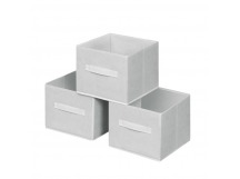 Набор коробов для хранения Lily M белый, 3шт., 24*24*20 см