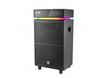 Портативная колонка Sound Factory 140Вт, BT/USB/TF/FM/15"/wooden