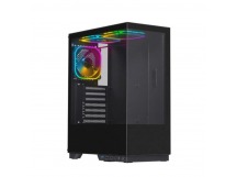 Корпус компьютерный HyperHub черный, ATX, USB3.0, w/o fans