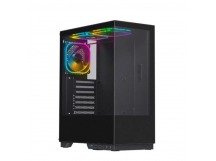 Корпус компьютерный HyperHub черный,ATX,3fans,switchM/BSync