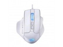 Проводная игровая мышь Bullseye белый,RGB,7кн,12400dpi