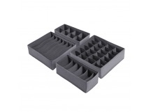 Набор органайзеров Violetta 4 серый, 32*32*10x2/32*16*10x2