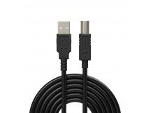 USB кабель USB 2.0 AM-BM 30AWG, никель, 1.8 м