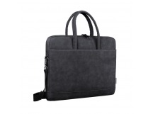Сумка для ноутбука Trendy 15-16" PU кожа, черный, карман