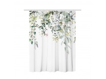 Штора для ванной Elegance L-01 180x200cм,90гм2,листья зеленые