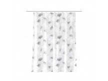 Штора для ванной Harmony Eco-03 180x180cм,70г/м2,листья серые