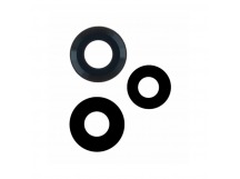 Стекло камеры для Xiaomi Poco X5 Pro 5G (22101320G) (комплект 3 шт.) Черный