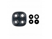 Стекло камеры для Xiaomi Redmi Note 14 Pro 4G (24116RACCG) в сборе с рамкой Черный