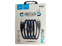 Кабель Lightning - Type-C HOCO DU49 (27W/1m/текстиль) черный