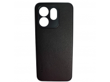 Чехол силиконовый Infinix Hot 50i/Smart 9  под кожу с логотипом черный