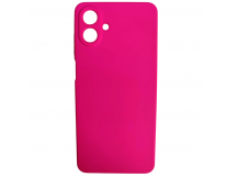 Чехол силиконовый Samsung A07 Silicone Cover без лого фуксия