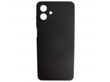 Чехол силиконовый Samsung A07 Silicone Cover без лого черный