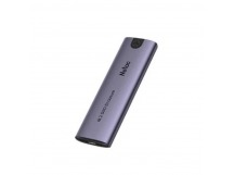 Внешний корпус Netac WH51 для M.2 SATA SSD, алюминий серый (док-станция USB Type C со встроенным боксом для M.2 SATA устройств)