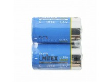 Элемент питания Mirex LR14 / C 1,5V  2 шт (2/12/96), shrink