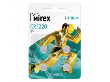 Элемент питания Mirex CR1220  3V  4 шт (4/216/648), ecopack