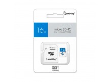 Карта памяти MicroSD 16GB Smart Buy Class 10 UHS-I синие + SD адаптер