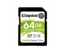 SDXC  64GB  Kingston Class 10 UHS-I U1 V10 Canvas Select Plus (100 Mb/s)