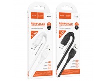 Кабель USB - микро USB HOCO X120, 1.0м, круглый, пластик, 2.4А, цвет: белый упакован (1/420)