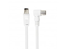 Антенный кабель Smartbuy, разъемы M-F, угловой разъем, длина 5,0 м (K-TV125)/15