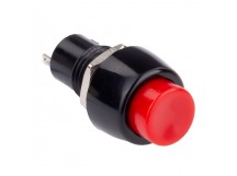 Выключатель-кнопка  без фиксации 250В 2А (2с) ON-OFF красная (SBE-06-S36nfr)