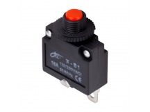 Выключатель-кнопка 250В 16А (2с) ON-OFF красная (SBE-16-S12-r-rp)