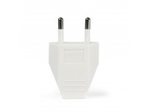 Вилка Smartbuy, плоская белая 6А 250В (SBE-2.5-P06-w)