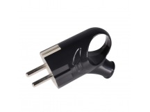 Вилка Smartbuy, с кольцом с заземлением черная 16А 250В (SBE-16-P03-b)/480