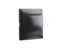 Выключатель 1-клавишный 10А черный, "Венера" (SBE-01b-10-SW1-0-c)