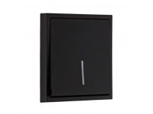 Выключатель 1-клавишный с индикатором 10А черный "Капелла" (SBE-09b-10-SW1-1)