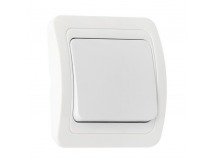 Выключатель 1-клавишный 10А белый "Марс" (SBE-02w-10-SW1-0)