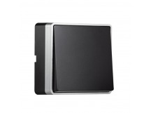 Выключатель 1-клавишный 10А черный "Сириус" (SBE-07b-10-SW1-0)