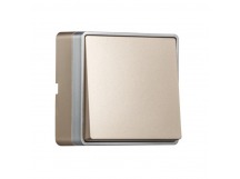 Выключатель 1-клавишный 10А шампань "Сириус" (SBE-07c-10-SW1-0)