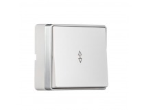 Выключатель проходной 1-клавишный 10А белый "Сириус" (SBE-07w-10-SW12-0)