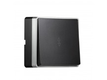 Выключатель проходной 1-клавишный 10А черный "Сириус" (SBE-07b-10-SW12-0)