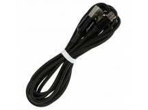 Кабель для зарядки и передачи данных S14 MicroUSB черный, 3 А, 2 м, Smartbuy (iK-22-S14b)