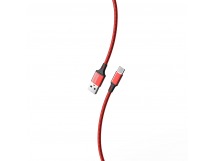 Кабель для зарядки и передачи данных S14 Type C красный/черн., 3 А, 1 м, Smartbuy (iK-3112-S14rb)