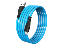 Кабель для зарядки и передачи данных S21 MicroUSB синий, 2.4 А, сил., 1 м, Smartbuy (iK-12-S21bb)