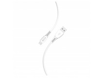 Кабель для зарядки и передачи данных S40 MicroUSB белый, 2.4 А,  1 м, Smartbuy (iK-12-S40w)