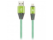 Дата-кабель Smartbuy 8pin HEDGEHOG зеленый 2 А, 1 м (iK-512HH green)/100