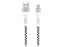 Дата-кабель Smartbuy MicroUSB CHESS серый, 2 А, 1 метр (iK-12CSS gray)/100