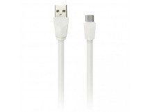 Дата-кабель Smartbuy USB - micro USB, плоский, длина 1 м, белый (iK-12r white)