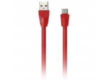 Дата-кабель Smartbuy USB - micro USB, плоский, длина 1 м, красный (iK-12r red)/100