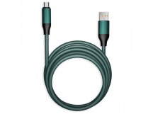 Кабель для зарядки и передачи данных, супертолстый BOLD MICRO USB мятный, 3А, TPE, 1 м, Smartbuy