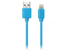 Дата-кабель Smartbuy USB - 8-pin для Apple, цветные, длина 1 м, голубой (iK-512c blue)/500
