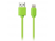 Дата-кабель Smartbuy USB - 8-pin для Apple, цветные, длина 1 м, зеленый (iK-512c green)/500
