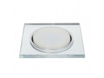 Светильник встраиваемый под лампу GX53 зеркальный/серебро прямой край (SBL-25SL-GX53)/30